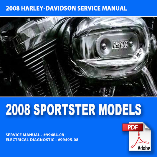2008 Sportster Models Service Manual #99484-08