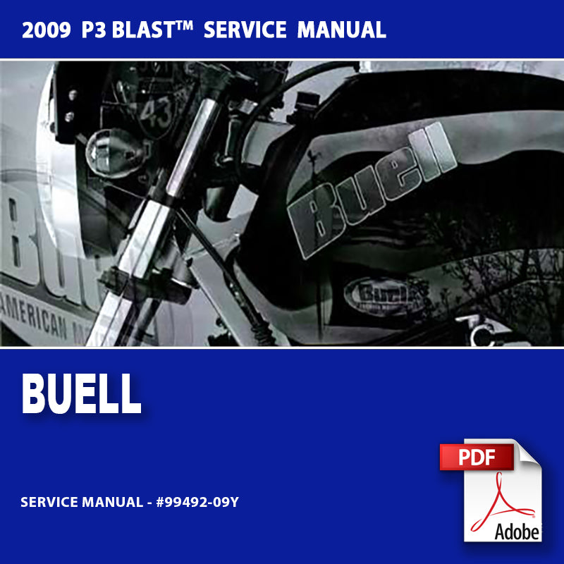 2009 Buell P3 Blast Models Service Manual #99492-09Y