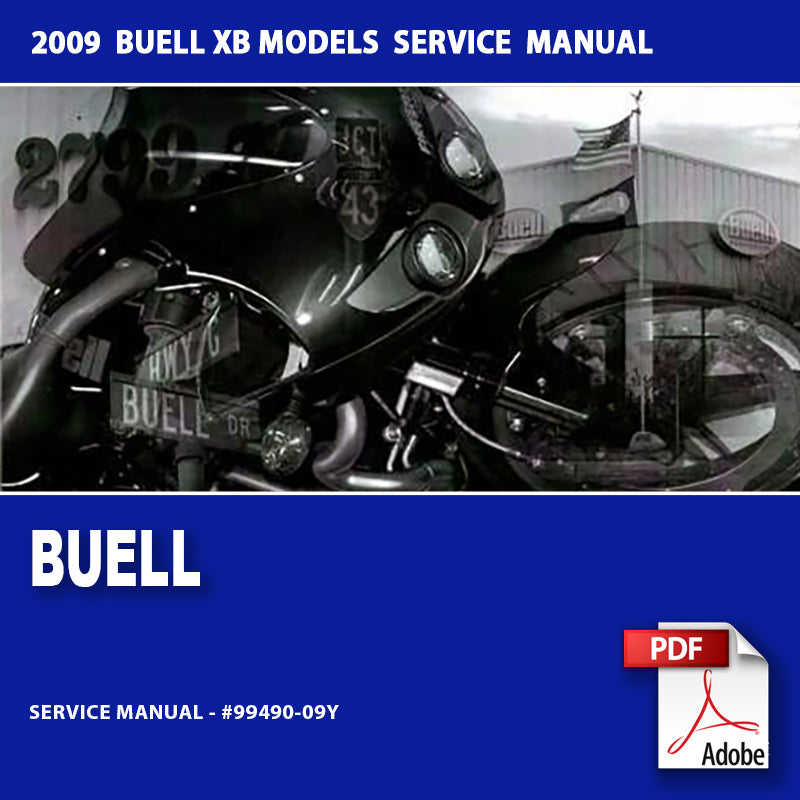 2009 Buell XB Models Service Manual #99490-09Y