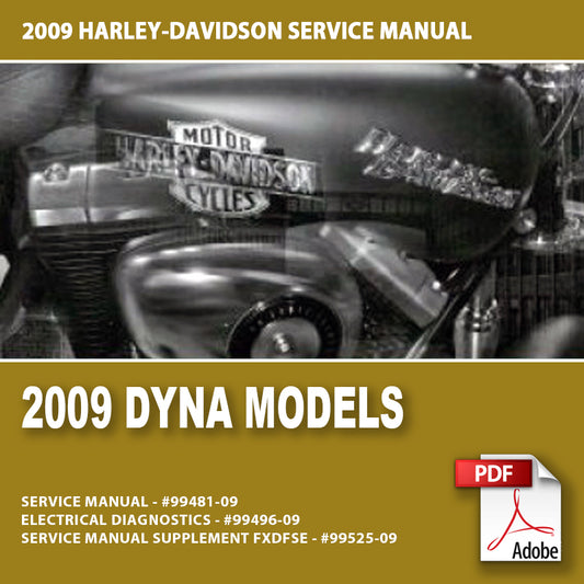2009 Dyna Models Service Manual #99481-09
