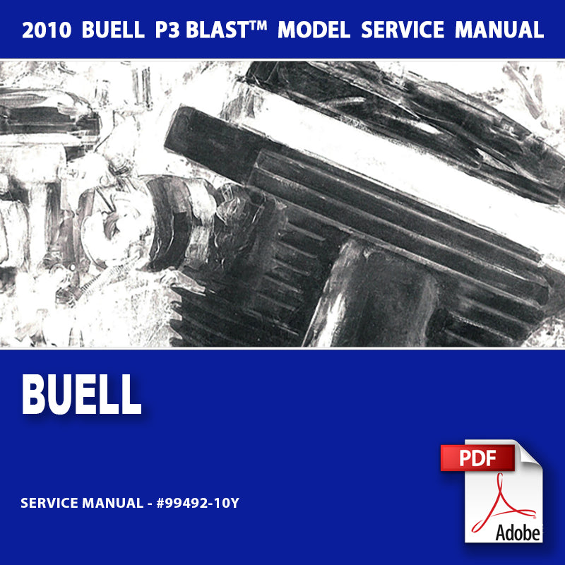 2010 Buell P3 Blast Models Service Manual #99492-10Y