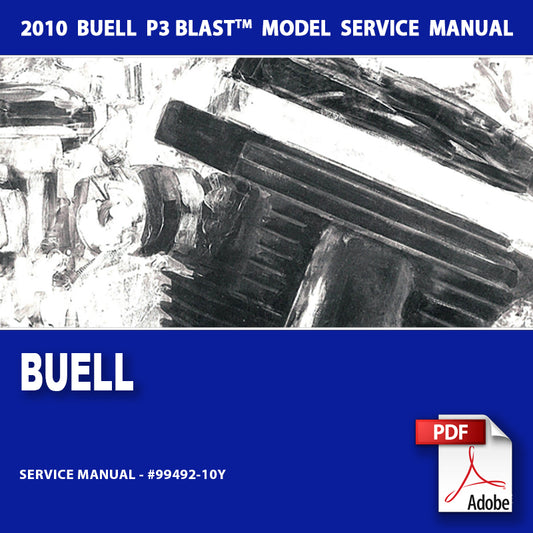 2010 Buell P3 Blast Models Service Manual #99492-10Y