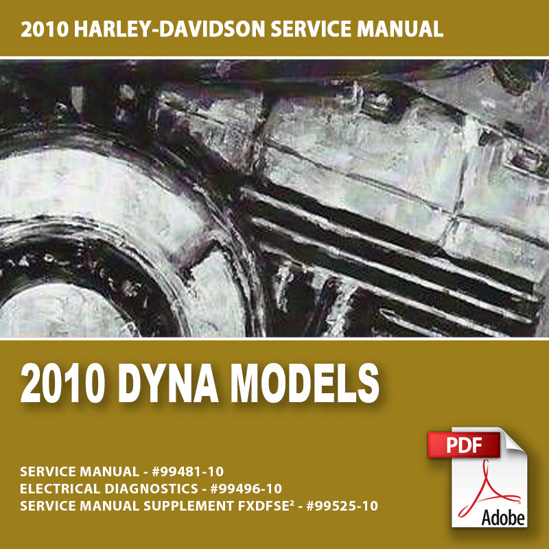 2010 Dyna Models Service Manual #99481-10