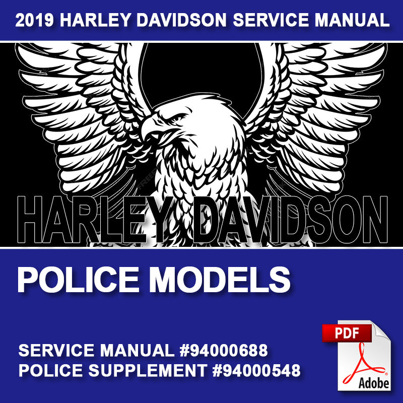 2019 Police Models Service Manual Set #94000548