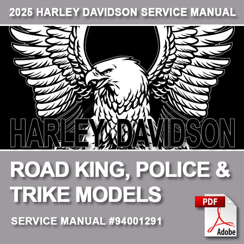 2025 Road King, Police, Trike Service Manual #94001291