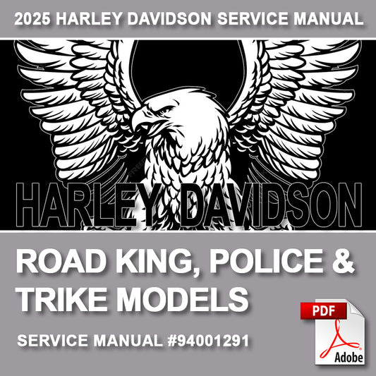 2025 Road King, Police, Trike Service Manual #94001291
