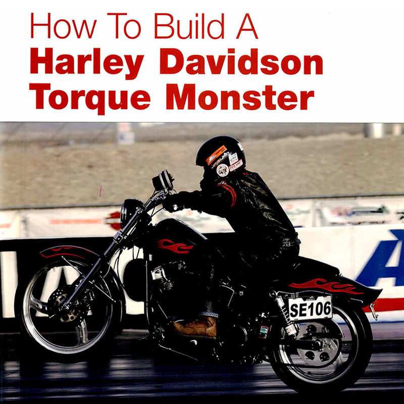 Person on a motorcycle with text 'How To Build A Harley Davidson Torque Monster' on a white background