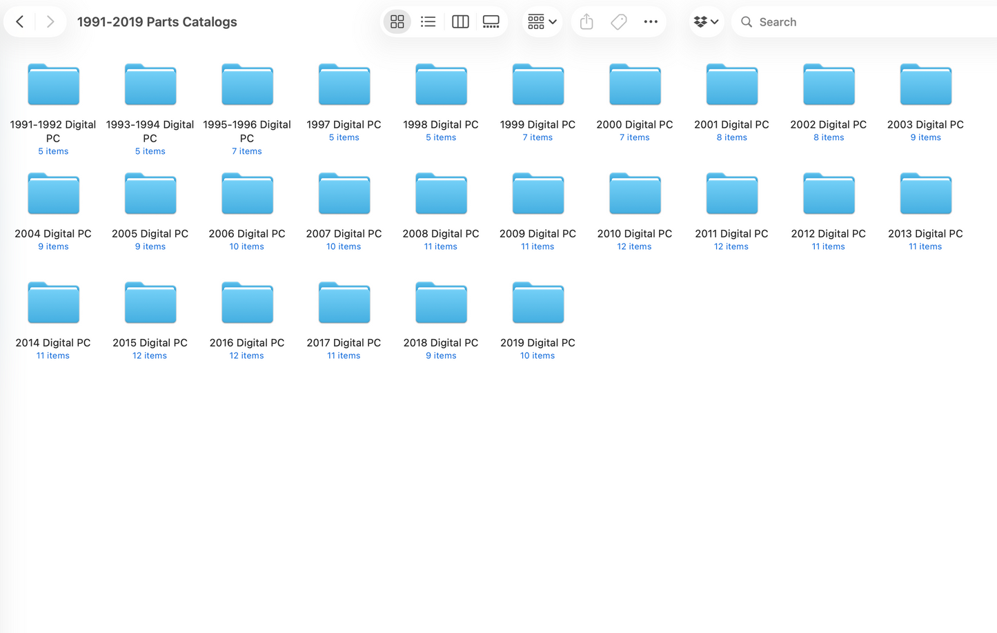 1991-2019 Harley Models Parts Catalogs for Workshops