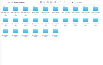 1991-2019 Harley Models Parts Catalogs for Workshops
